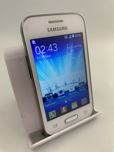 Smartphone Android Samsung Galaxy Young 2 bianco rete O2 4 GB 3,5" 3MP - Foto 1 di 12