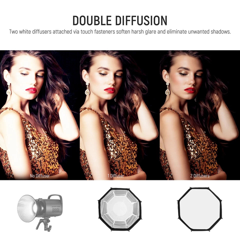 NEEWER NS22PD 22" Octa Softbox - Bowens Mount w/ Grid & Diffuser - Image 4 of 4