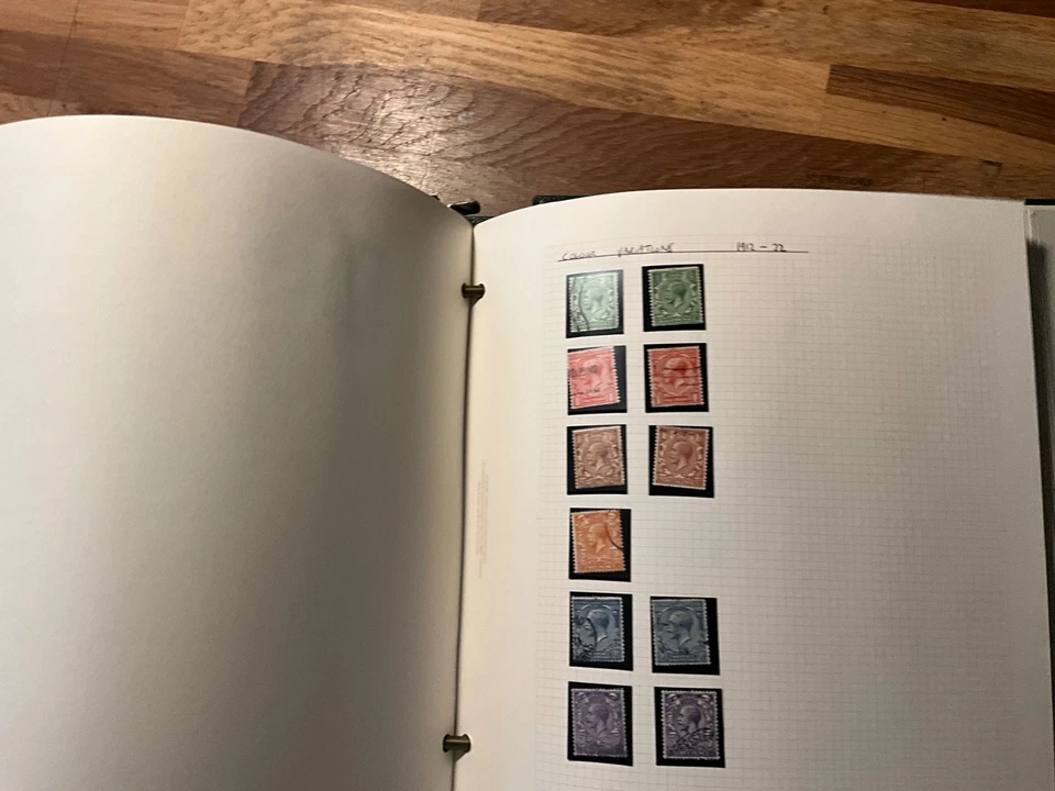 Colección de estampillas GB KGV como nuevas y usadas a keviii bonito lote v200 Foto 2 de 4