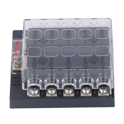 10 Way Block Automotive Holder Auto Marine Blade Box 12‑36VDC - Picture 1 of 22