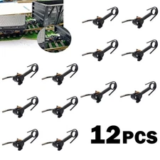 12pcs HO scale Knuckle Couplers with Spring 20mm E-Z Magnetic Railway Coupling