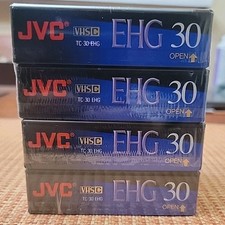 4 Pack VC VHS C Compact 90 Minute Video Cassette Tape TC-30 EHG Brand New