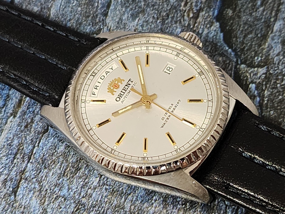 RARE Vintage Orient President Day/Date Auto Watch Rare
