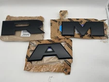 NEW! 2019-2026 Ram 2500 3500 Rear Tailgate Emblem Set RAM Black Mopar 68358573AA