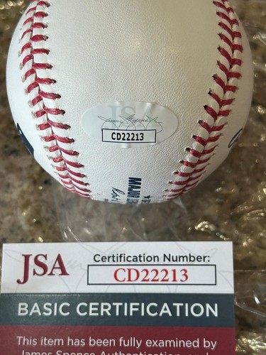 MACKENZIE GORE WASHINGTON NATIONALS GO NATS RARE SIGNED ROMLB BASEBALL JSA COA - Picture 3 of 3