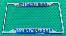 University of West Virginia Mountaineers Booster License Plate Frame METAL