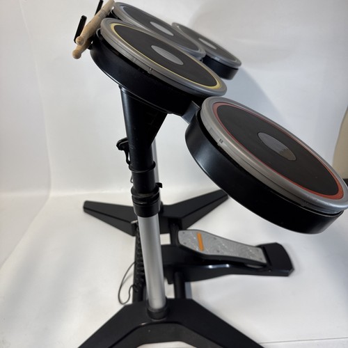 Rock Band 4 Xbox One Bundle Drums Fender Guitar Mic Game Band In A Box Tested - Picture 13 of 17