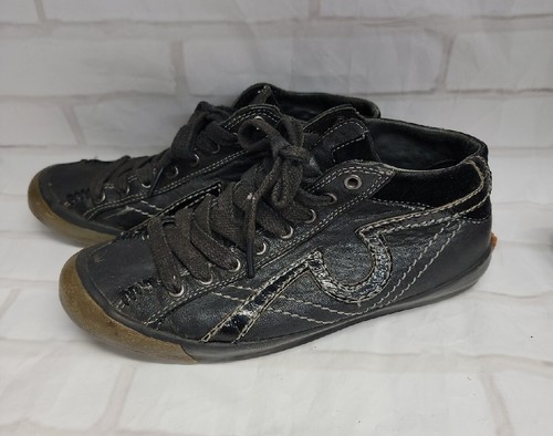 True Religion, Black Leather Mid-Top Sneakers TRO14-0006 Women US 7 M - Picture 11 of 11