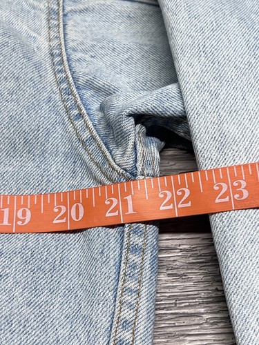 Vintage 80s Levis Trucker Jacket Customized Denim Hippie Peace Sign S USA Made - Picture 15 of 16