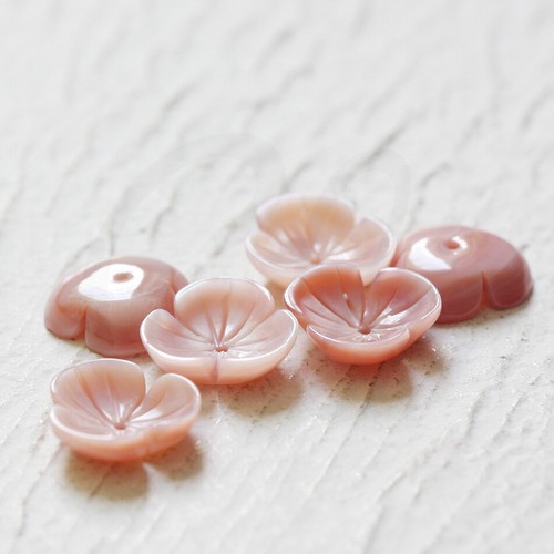 One Piece Premium Naturschale-Abstandshalter-Kappe-Blume-Rosa und Weiß Schale (CW-S4A) - Bild 9 von 20