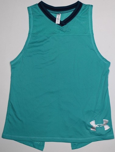UNDER ARMOUR GIRLS LOOSE FIT TANK TOP SIZE MEDIUM GREEN NEW COMFORTABLE RARE - Picture 5 of 8