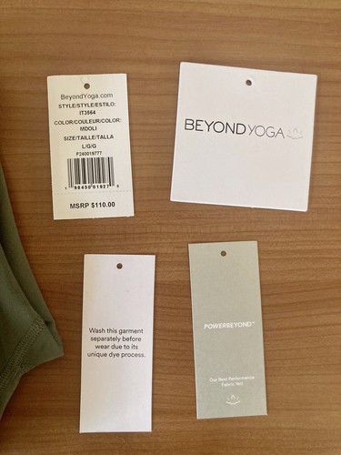 BEYOND YOGA Strive Midi Legging 2.0 Sz L Modern Olive NWT - Picture 6 of 16