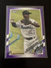 2021 Topps Chrome Update #USC52 Jazz Chisholm Jr. Purple Refractor Marlins