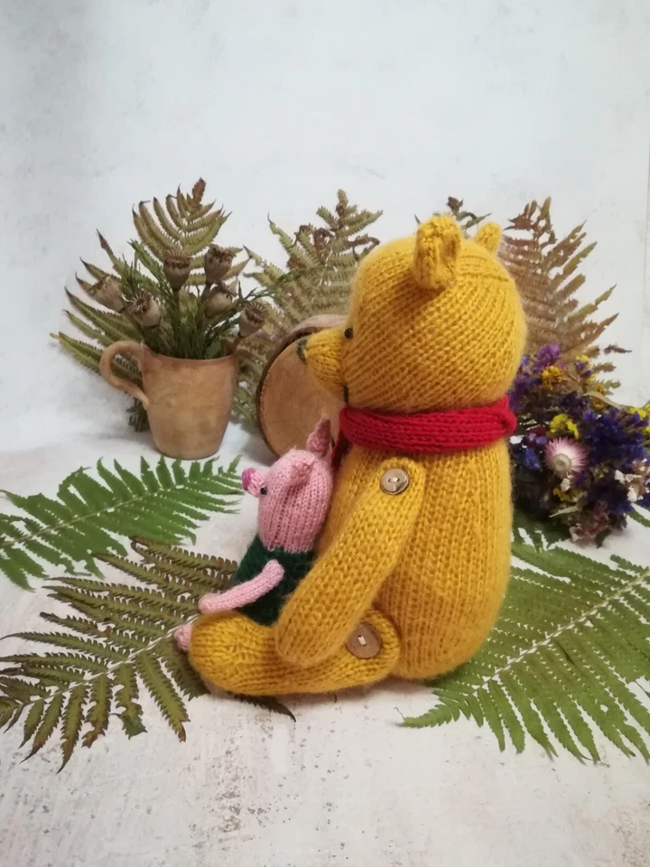 Toy knitting patterns - Knit your Winnie the Pooh and Piglet based on the book - Image 2 of 4