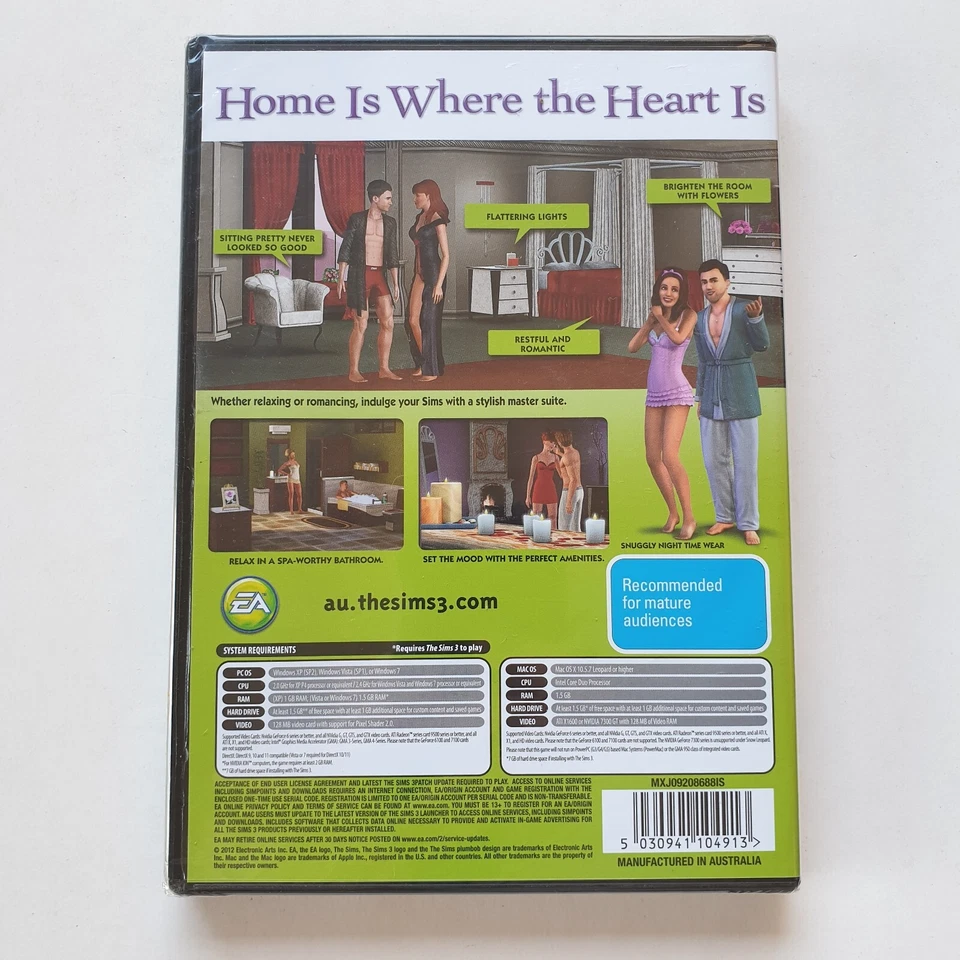 The Sims 3 - Master Suite Stuff (PC DVD-Rom/ MAC, 2012) Expansion Pack [SEALED] - Image 3 of 4
