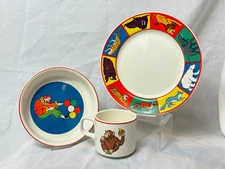 Nabisco Inc Barnum's Animals Childrens 3 PC Set International China Co. JAPAN