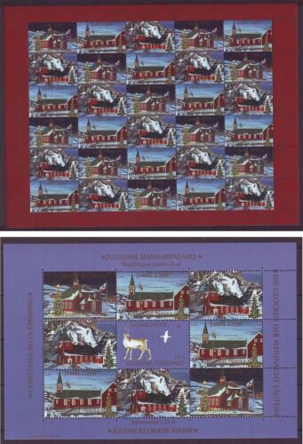 Feuille de sceau de Noël oiseau renneau 1998 MNH (parfaitement dépliée) MNH (parfaitement dépliée) - Photo 1/1