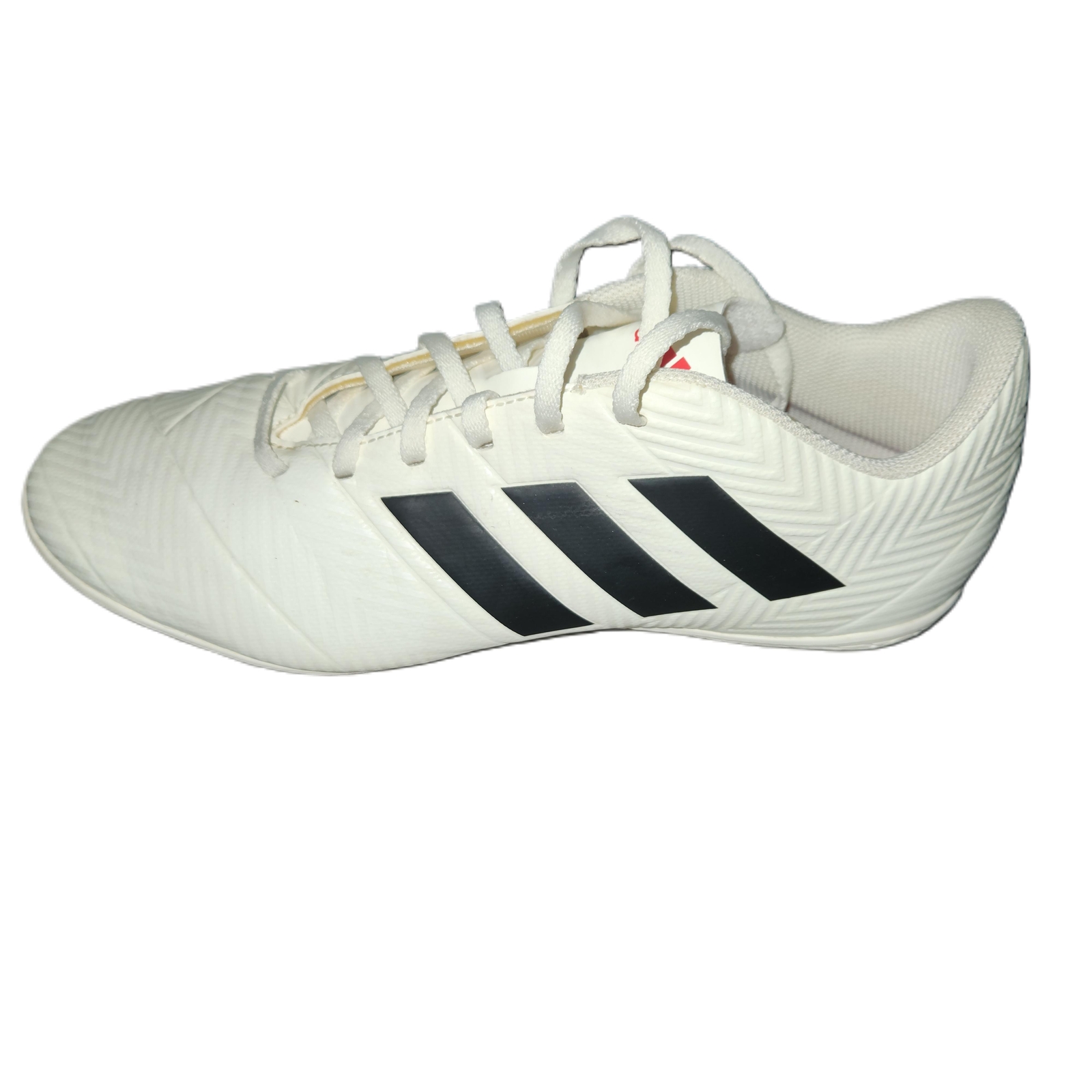 SAOLA Sneakers Adidas uomo bianche nere a righe stringate Nemeziz taglia US 10