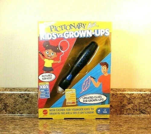 Pictionary Air Kids vs Grown-Ups By Mattel Family Game Night Drawing Game NEW