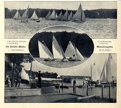 Die Berliner Woche Wannseeregatta Am Landungsteg in Wan...Bilddokumente von 1905