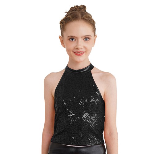 Kids Girls Vest And Trousers Performance Crop Top With Pants Waltz Tracksuit - Picture 8 of 39