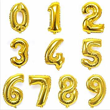 32 Zoll Folienzahlen Ballons Happy Birthday Hochzeit Party Dekor Baby Dusche 2022 UK - Bild 5 von 10