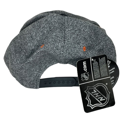 NHL Zephyr Anaheim Ducks Lacer Flat Bill Snapback Gray Black Hat Brand New - Picture 3 of 8