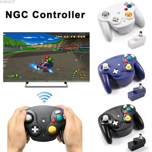 2.4G Wireless Game Controller With Receiver Adapter for Game Cube NGC Gaming US - Picture 5 of 46