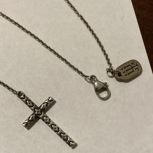 James Avery 925 Floral Latin Cross Necklace 30" - 第 11/12 張圖片