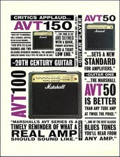 2001 Marshall AVT 150 100 50 Series amplifier advertisement guitar amp ad print