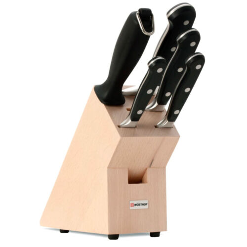 Wusthof Essential Classic 6pc Knife Block Set - Made in Germany - Picture 1 of 1