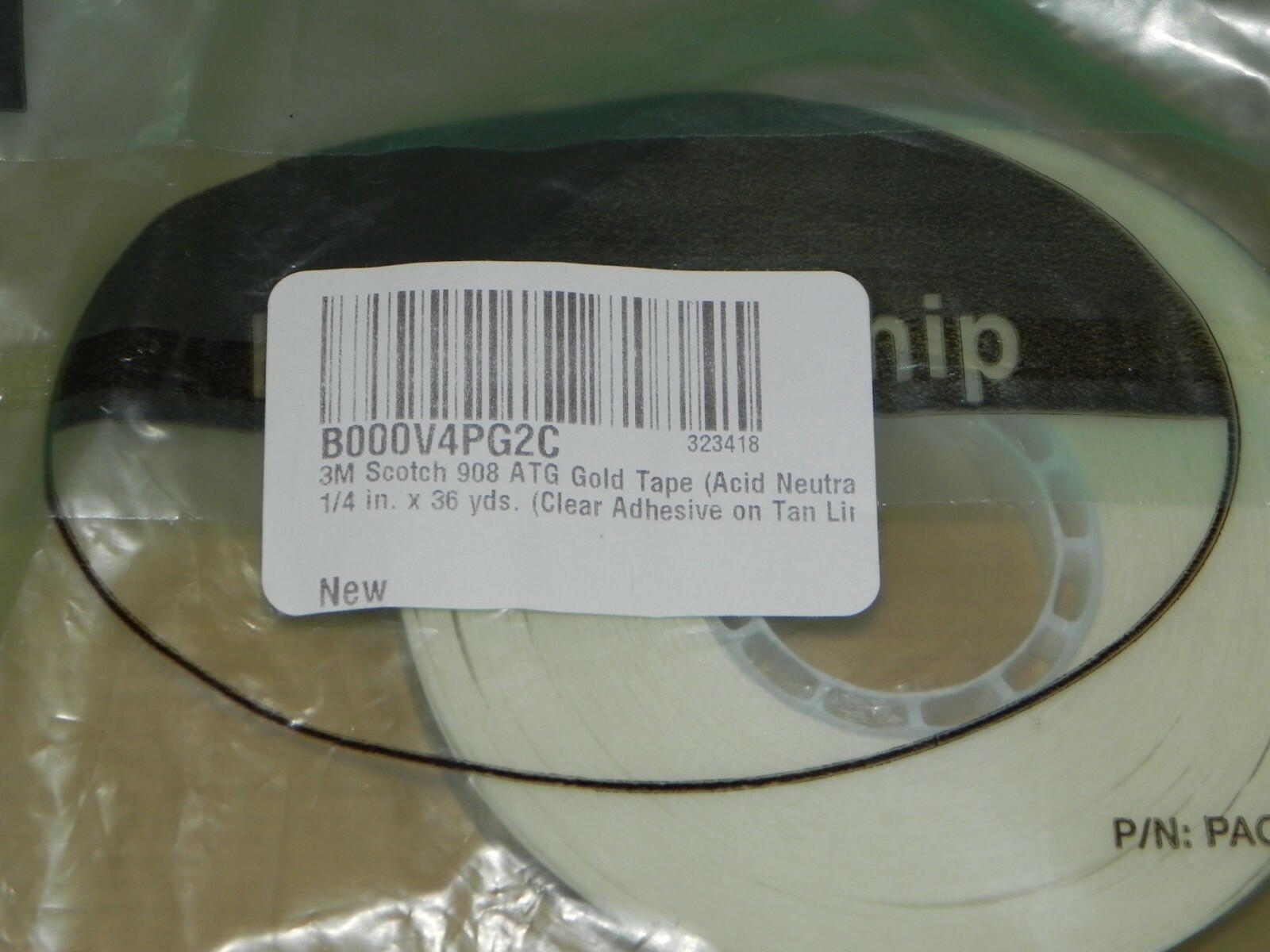 3M Scotch 908 Gold ATG Acid Adhesive Transfer Tape 1/2" X 36 Yd Roll