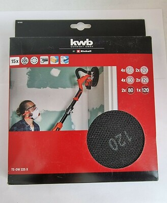 KWB Gitter - Schleifpapier Set Ø225mm 15tlg. by Einhell