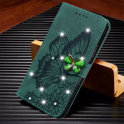 Butterfly Diamond Wallet Phone Case For Google Pixel 9 8 7 6 Pro XL 7A 8A 9A 6A - Picture 10 of 18