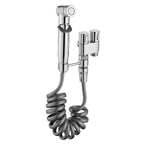 Hygienic Shower For Bathroom-Toilet Bidet Shower Head Double Outlet - Picture 5 of 10