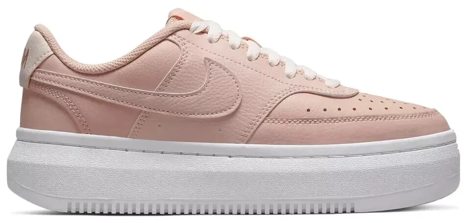 NUOVE scarpe Nike Court Vision Alta LTR donna rosa Oxford bianche taglia 10