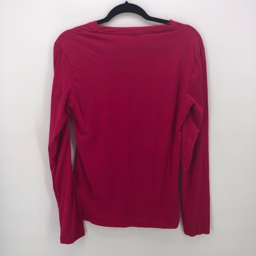 Mod-O-Doc T-Shirt Damen Größe Large Rosa Sundance Grafik Oberteil Baumwolle Langarm - Bild 2 von 4