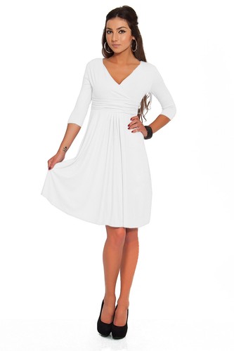 Womens NEW Sensible Maternity Dress 3/4 Sleeve V-Neck Pregnancy Sizes 8-16 4400 - Picture 12 of 14