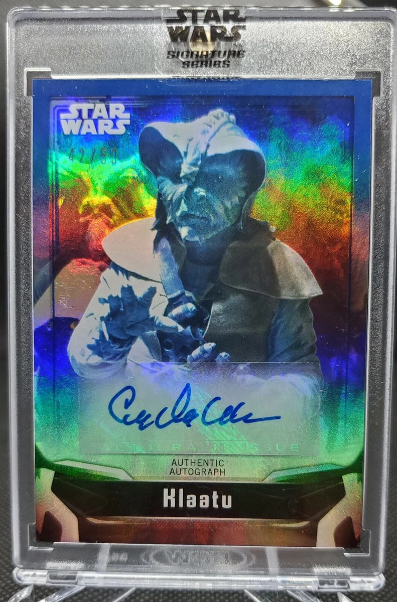 2021 TOPPS STAR WARS SIGNATURE SERIES Corey Dee Williams as Klaatu #42/50