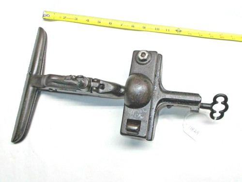 Saw Vise, Vintage Cast Iron Swiveling Hand Saw Sharpening Vise, 9-1/4" Wide Jaws