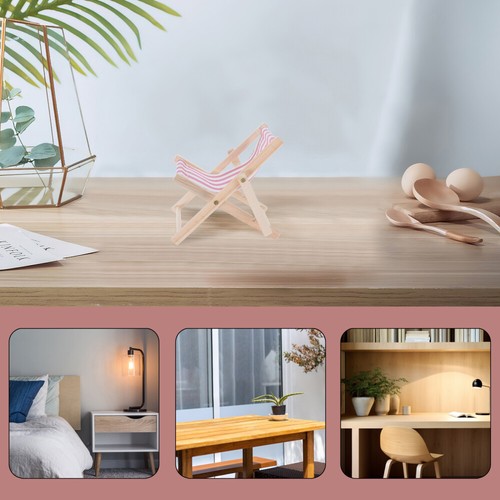 Wooden Ornaments Travel Work Lounge Chair Accessories Cell Phone Beach Stand - 第 11/12 張圖片