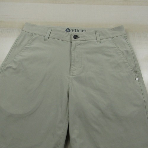 Vuori Shorts Mens 30 Beige Chino Tech Stretch Outdoor Polyester Casual 8 Inseam - 第 2/15 張圖片