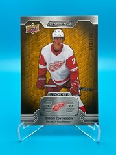 2023-24 Upper Deck Engrained Simon Edvinsson Base Rookie 317/399 #103 Red Wings