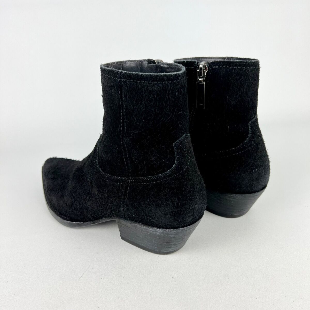 Saint Laurent YSL Lukas Womens Ankle Boots Black Suede Saint Laurent YSL Lukas Womens Ankle Boots Black Suede