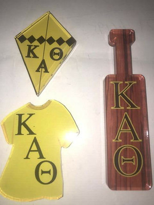 Set of 3 Kappa Alpha Theta Refrigerator Fridge Magnets, NOS, RETRO, RETIRED