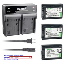 Kastar Battery Rapid Charger for Sony NP-FH50 NPFH50 FH50  Sony SLT-A35 HXR-MC1