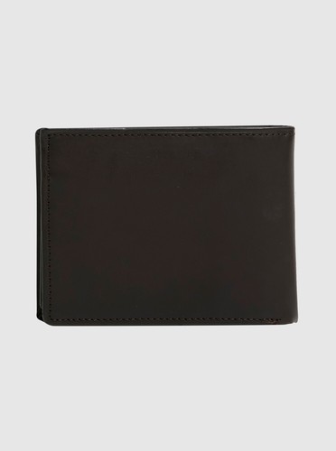 QUIKSILVER Gutherie - Billetera de cuero doble plegable marrón AQYAA03243 - Imagen 2 de 4