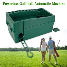 Automatic Golf Ball Dispenser Golf Training Auto Tee Up Machine W/ Cue Holder