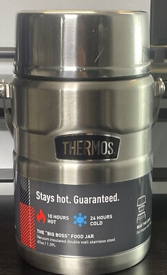 Thermos THE BIG BOSS 47 oz Food Jar Stainless Steel Vacuum Insulated Double Wall