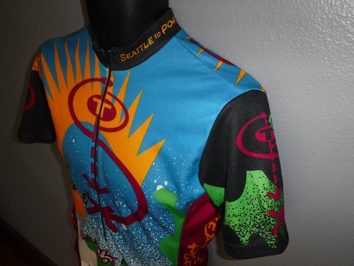 Vintage Retro Seattle to Portland 1996 Racing Cycling Jersey SMALL STP - Picture 4 of 9
